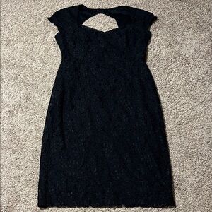 Elegant Ralph Lauren Black Lace Dress, size 8